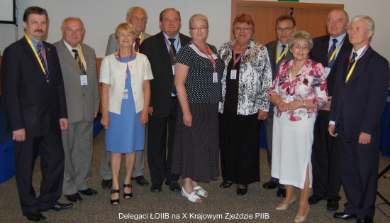 Delegaci LOIIB na X Krajowym Zjezdzie PIIB 2011